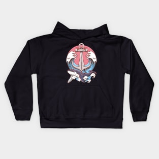 Anchor Whale Kids Hoodie